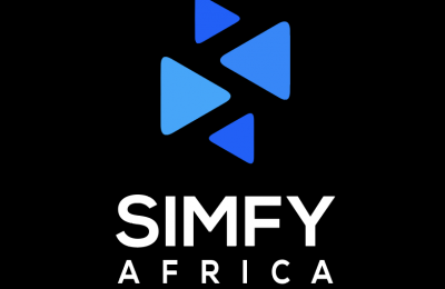 Simfy logo - vertical white & colour ayoba