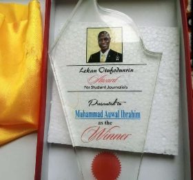 Abuja Business Reports' Journalist Wins Inaugural Lekan Otufodunrin Journalists Award 2021