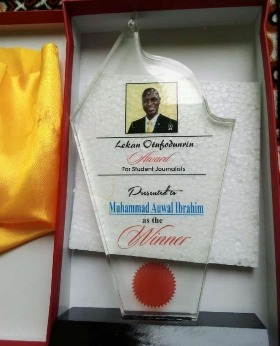 Abuja Business Reports' Journalist Wins Inaugural Lekan Otufodunrin Journalists Award 2021