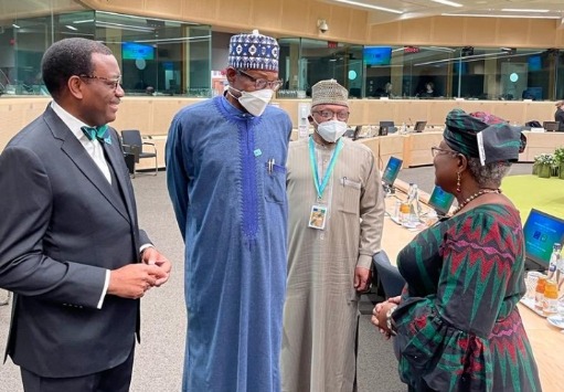Buhari, Adesina and Okonjo-Iweala