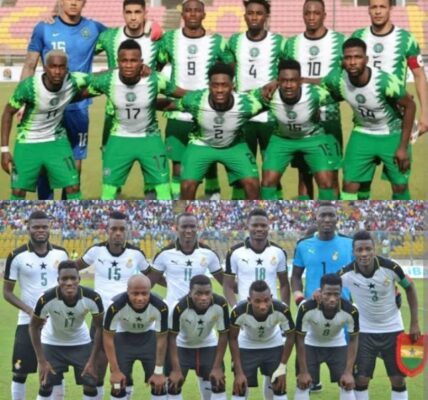 Nigerian Super Eagles and Black Stars of Ghana
