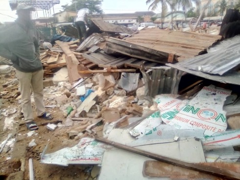 Lagos Govt Officials, Land Grabbers Demolish Ikota Market