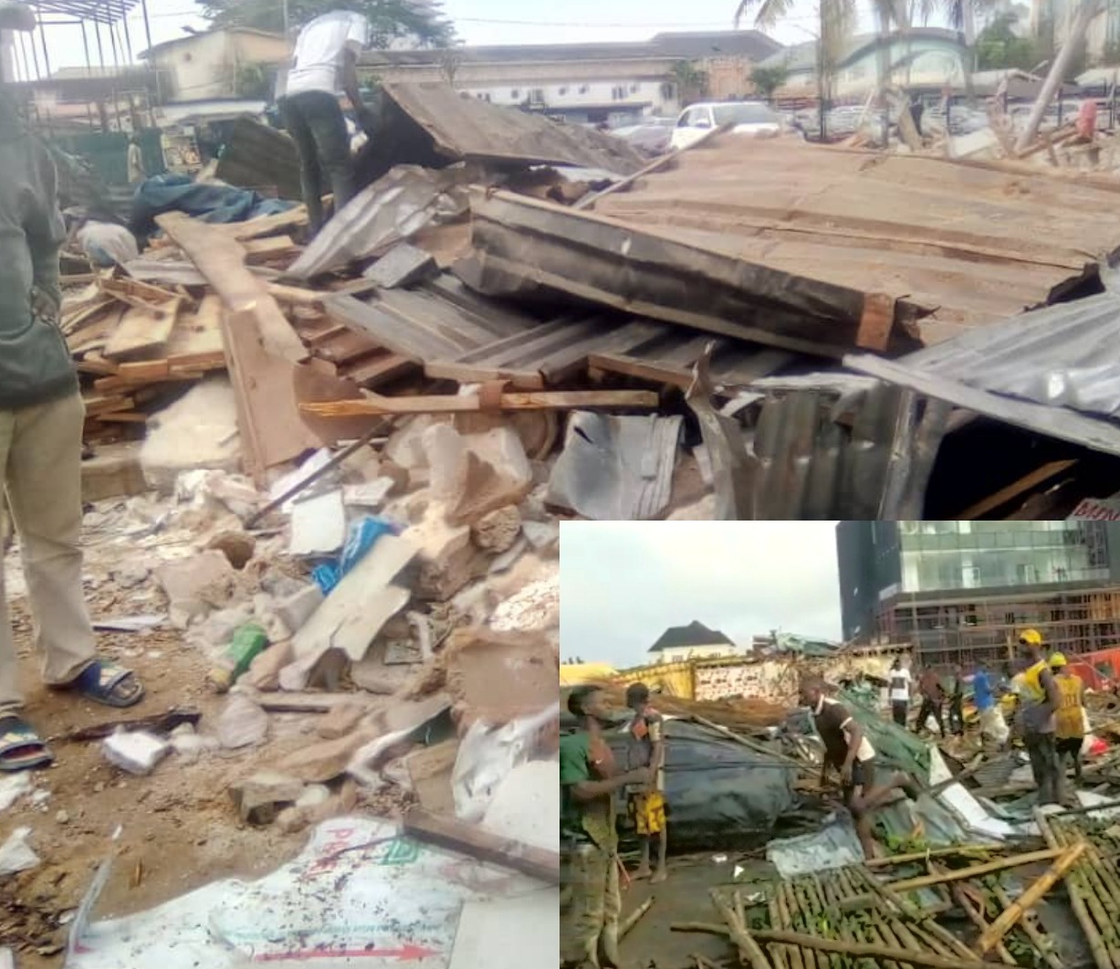 Lagos Govt Officials, Land Grabbers Demolish Ikota Market