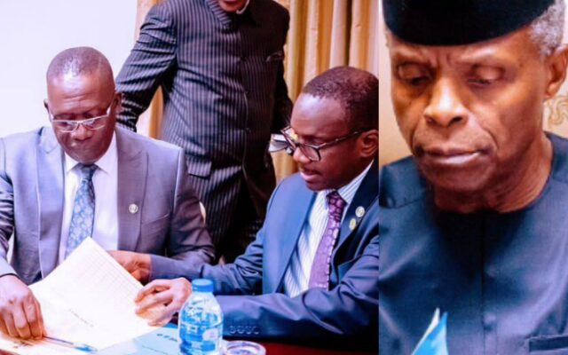 Yemi Osinbajo Gets AMCON Debt Recovery Committee Reports