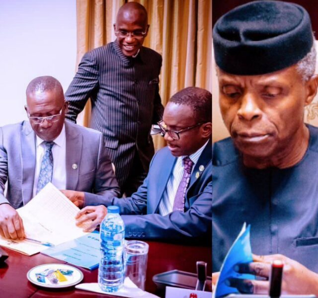 Yemi Osinbajo Gets AMCON Debt Recovery Committee Reports