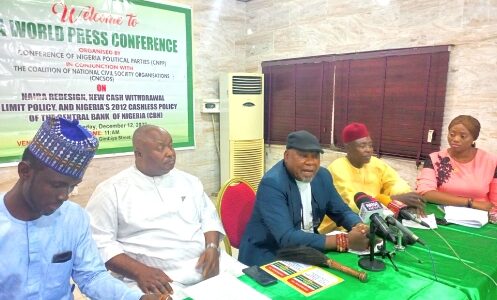Withdrawal Limit: Why Politicians Are Against Cashless Policy of CBN - CNPP, CSOs