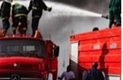 Hoodlums Attack Firefighters As Fire Engulfs Filling Station in Abuja