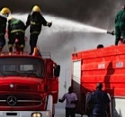 Hoodlums Attack Firefighters As Fire Engulfs Filling Station in Abuja
