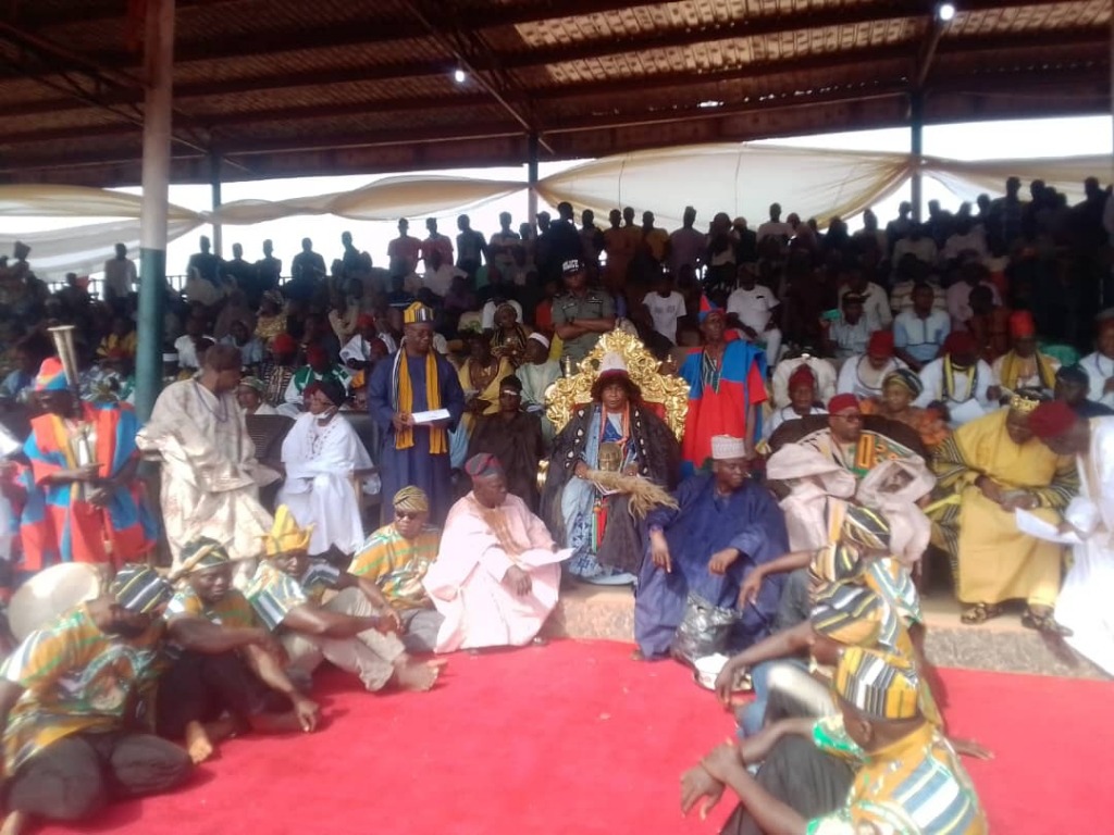 Paramount ruler of Igala Kingdom, HRM, Gabaidu Mathew Alaji Opaluwa at the Itallo, Anyigba