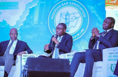 SDP Presidential Candidate Prince Adewole Adebayo Harps On Security, Economy at NBA Dialogue