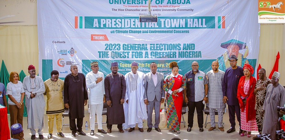 Social Democratic Party (SDP) Presidential Candidate Prince Adewole Adebayo Speaks At Presidential Townhall Meeting On Climate Change And Environmental Concerns