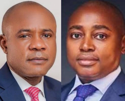 Enugu state Governor-elect Peter Mbah and Deputy Ossai