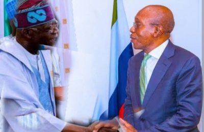President Bola Ahmed Tinubu Meets CBN Governor Godwin Emefiele