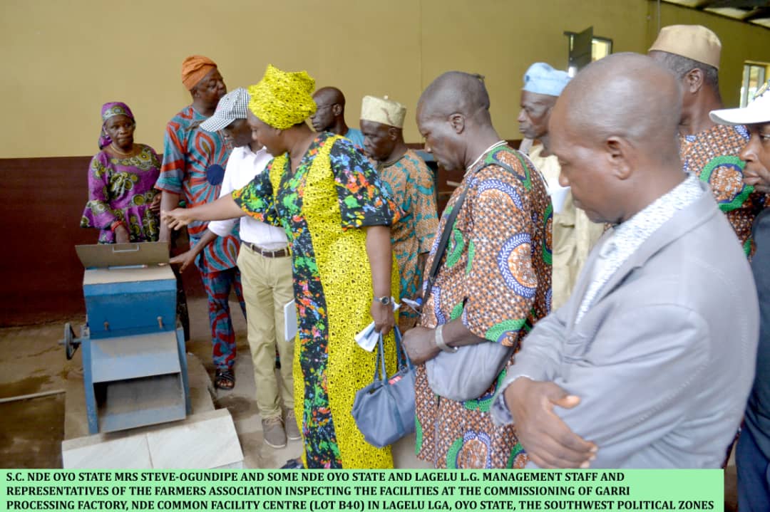 National Directorate of Employment (NDE) Commission Garri Processing Plant In Oyo State 