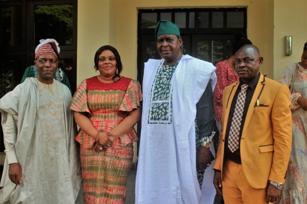 Otunba Segun Runsewe, Director General National Council for Arts and Culture, Otunba Segun Runsewe (middle) with Mr. Dotun Osusanya (first left), Mrs. Susan Akporiaye, and Rev. Dr. Godwin Agaga (first right), at the occasion of #Putting Nigeria Firsts in Abuja.