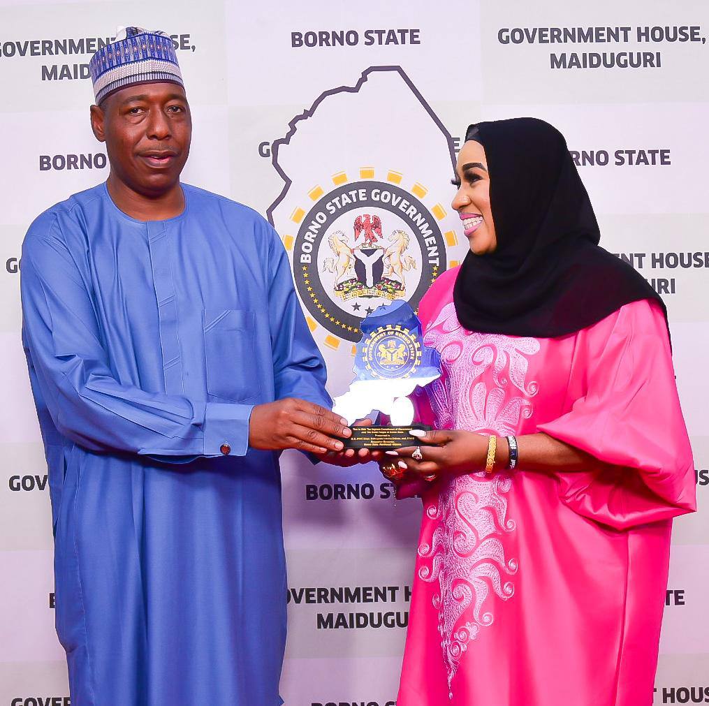 Governor Babagana Zulum Receives Humanitarian Affairs Minister Betta Edu in Borno State 