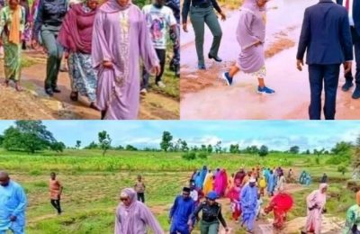Wife of the Bauchi State Governor on Mud