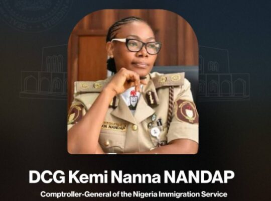 Comptroller-General of Nigeria Immigration Service, Kemi Nanna Nandap
