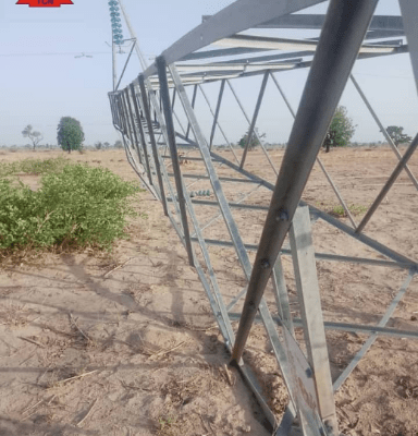 Collapsed TCN transmission tower