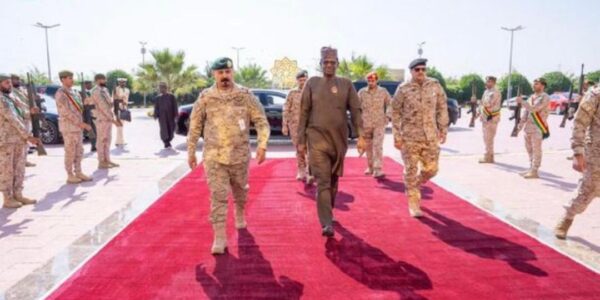 Nigeria's Minister Of State For Defence H.E. Dr. Bello Mohammed Matawalle, MON, Arriving Saudi Arabia on official visit on Monday, 18th November 2024. He was received by the Secretary General of Islamic Military Counter Terrorism Coalition (IMCTC) Major General Mohammed Bin Saeed Al-Moghedi.