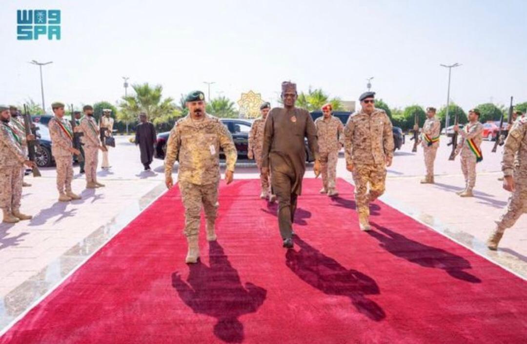 Nigeria's Minister Of State For Defence H.E. Dr. Bello Mohammed Matawalle, MON, Arriving Saudi Arabia on official visit on Monday, 18th November 2024. He was received by the Secretary General of Islamic Military Counter Terrorism Coalition (IMCTC) Major General Mohammed Bin Saeed Al-Moghedi.