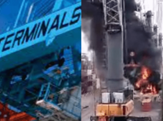 Fire At Lagos Port Terminal Disrupts Operations As Quick Response Averts Disaster