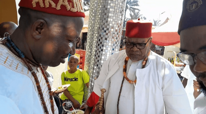 Chief Paul Agama and His Royal Majesty Eze-Igwe Williams Ezugwu 