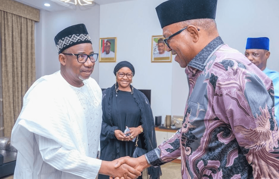 Governor Bala Mohammed and Peter Obi in Bauchi