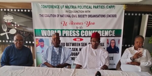 Senate Integrity at Risk: CNPP, CSOs Demand Akpabio Steps Aside for Fair Investigation of Senator Akpoti-Uduaghan's Allegations