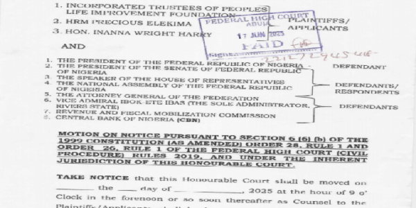 Rivers State Activists Challenge RSIEC Appointments Under Emergency Rule in Court