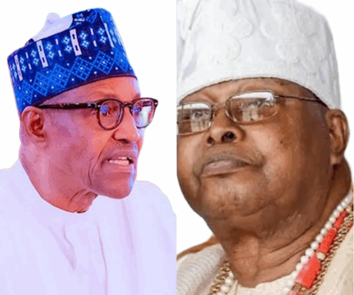 Late President Muhammadu Buhari and Late Awujale of Ijebuland, Oba Sikiru Kayode Adetona