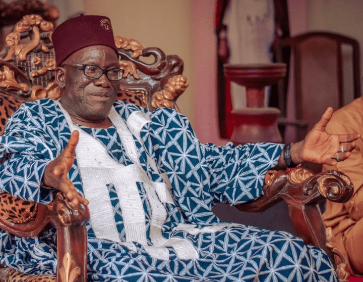 His Royal Majesty Barr. Dr. Joel Sabo Aninge, MFR, the Odyong Nyankpa and Egbe Nyankpa of the Nyankpa Nation in Panda Development Area of Karu Local Government, Nasarawa State.