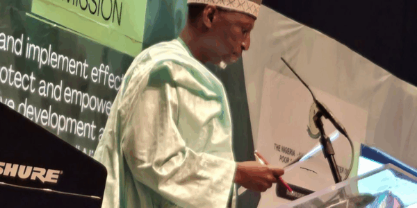 National Social Investment Programme Agency (NSIPA), Associate Professor Badamasi Lawal, emphasizing the National Social Register (NSR) key