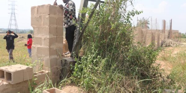 Tower 31 of the Ugwuaji–Makurdi 330kV Double Circuit transmission line at Akpuoga Nike in Enugu East Local Government Area