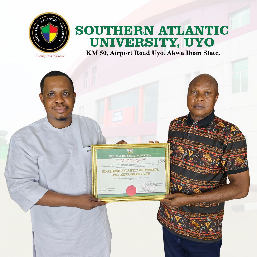 Dr Ugo Magnus Kel at the Southern Atlantic University