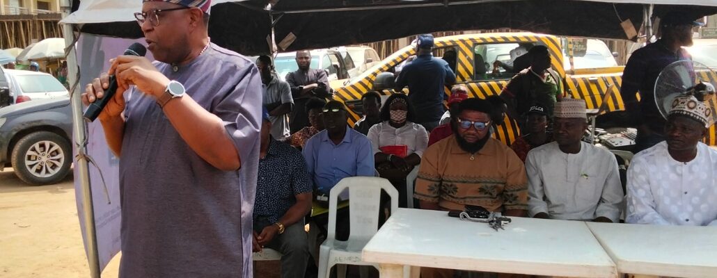 FCT Mandate Secretary, Dr. Elechi Chinedum in Jabi Motor Park, Abuja