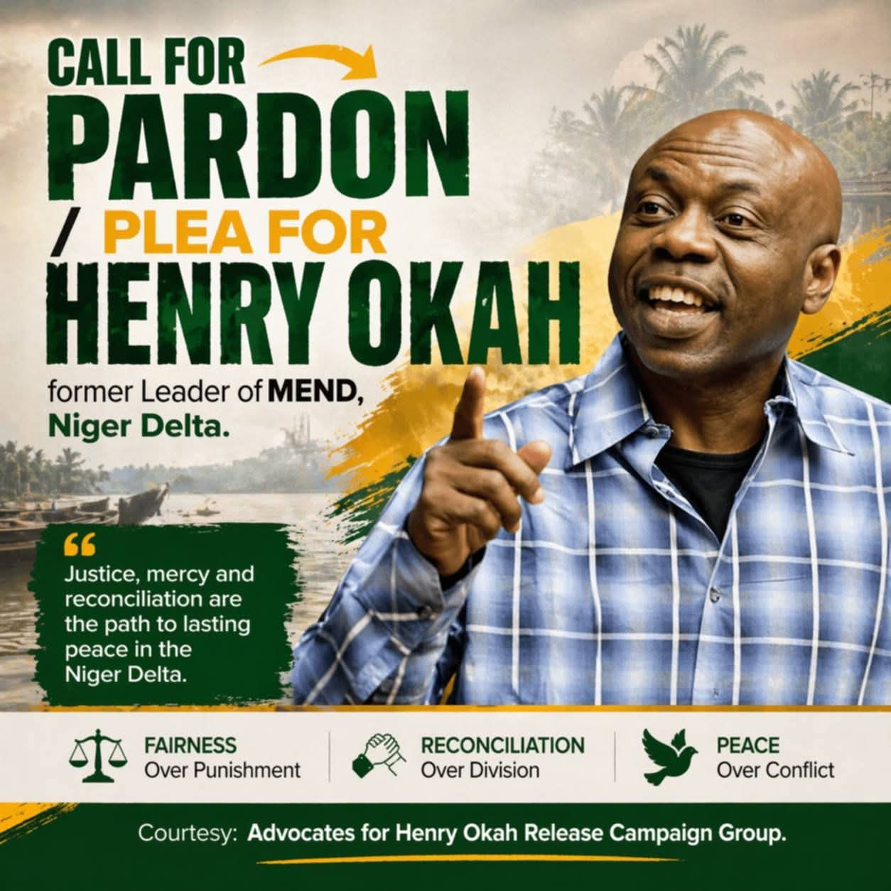 Grant Pardon to Henry Okah, Niger Delta Activists Tells Tinubu