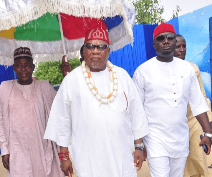The wedding reception of Ndachana John Yahi and David Nkeki Bukar turned into a remarkable display of culture, unity, and communal honour as prominent traditional rulers, led by His Royal Majesty Williams Ezugwu, graced the colourful ceremony in Abuja.