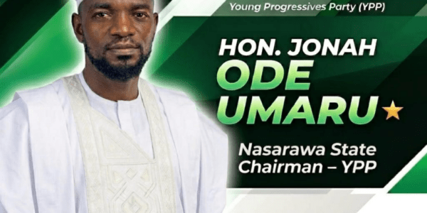 In the evolving political landscape of Nasarawa State, where grassroots engagement increasingly determines political relevance, one name steadily gaining attention is Jonah Ode Umaru, Nasarawa State Chairman of the Young Progressives Party (YPP)