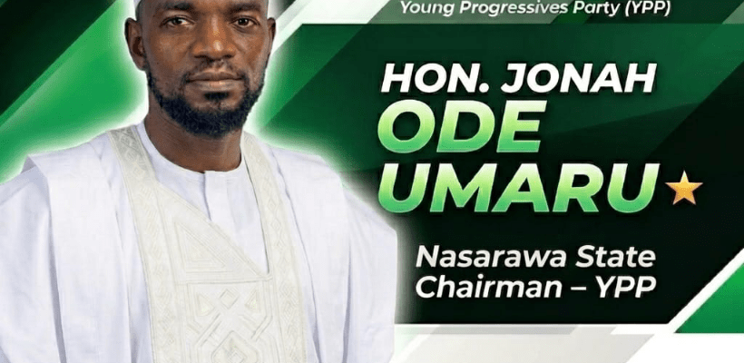 In the evolving political landscape of Nasarawa State, where grassroots engagement increasingly determines political relevance, one name steadily gaining attention is Jonah Ode Umaru, Nasarawa State Chairman of the Young Progressives Party (YPP)