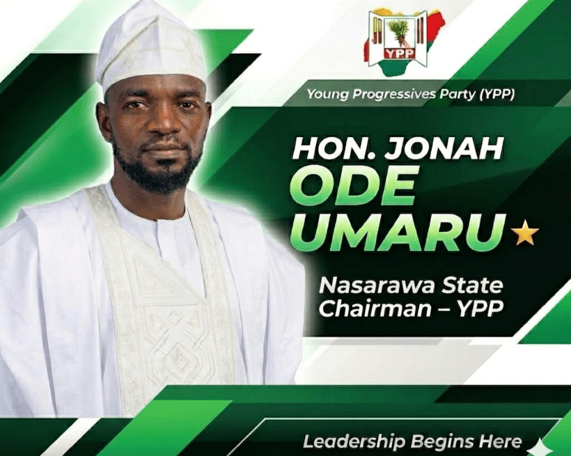 In the evolving political landscape of Nasarawa State, where grassroots engagement increasingly determines political relevance, one name steadily gaining attention is Jonah Ode Umaru, Nasarawa State Chairman of the Young Progressives Party (YPP)