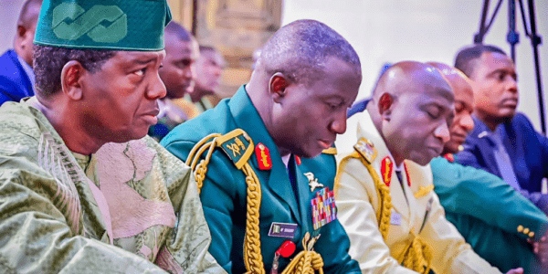 Minister of State for Defence, Dr. Bello Muhammed Matawalle, has called on Nigerians to actively support the nation's security agencies and sustain prayers for the country's leaders, saying collective action remains essential to overcoming Nigeria's security challenges.