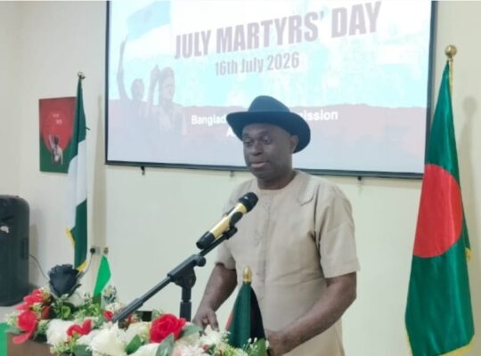 The Federal Government has been urged to deepen diplomatic and economic engagement with Bangladesh by establishing a resident Nigerian Embassy in Dhaka and leveraging the South Asian nation's development experience to accelerate Nigeria's economic growth.