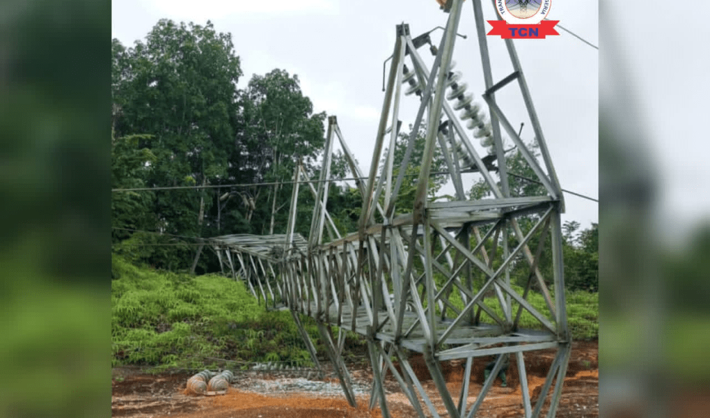 Transmission Company of Nigeria (TCN) has raised the alarm over extensive vandalism along the Ikot Abasi–Eket 132kV Double Circuit Transmission Line, following the collapse of five transmission towers after critical structural components were removed by vandals.