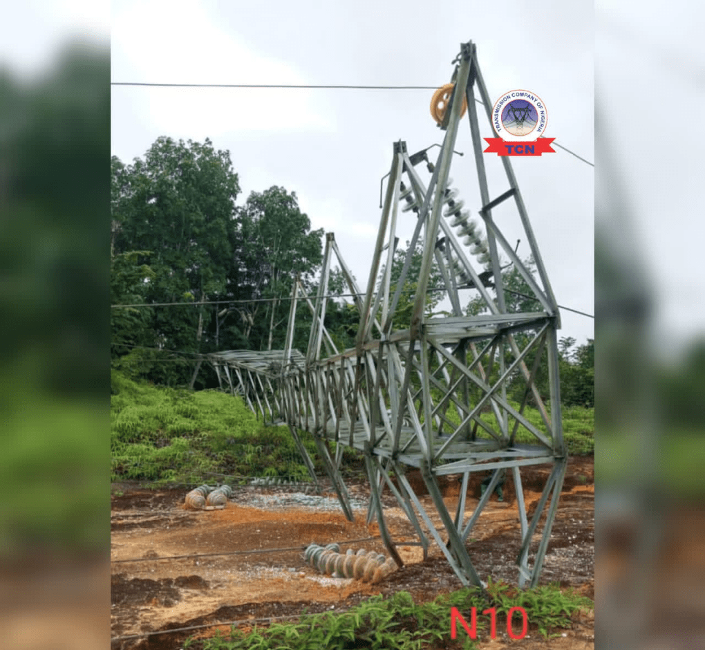Transmission Company of Nigeria (TCN) has raised the alarm over extensive vandalism along the Ikot Abasi–Eket 132kV Double Circuit Transmission Line, following the collapse of five transmission towers after critical structural components were removed by vandals.