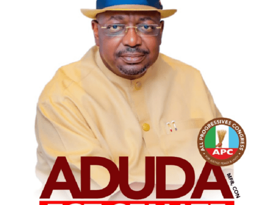 Senator Philip Aduda Posters Flood FCT As Group Declares Opposition Nowhere to Be Found