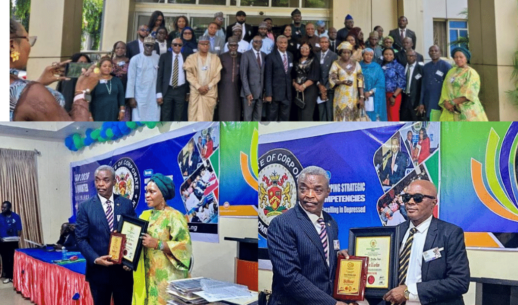 NSIPA Manager Dr Aderemi Adebowale and spokesperson Attari Hope conferred ICAD Fellowship