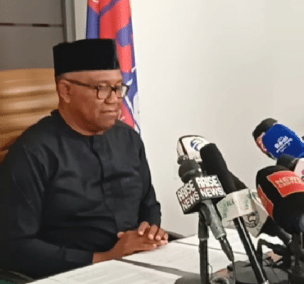 Nigeria Democratic Congress (NDC) presidential candidate, Peter Obi during Independent Day celebration broadcast in Abuja